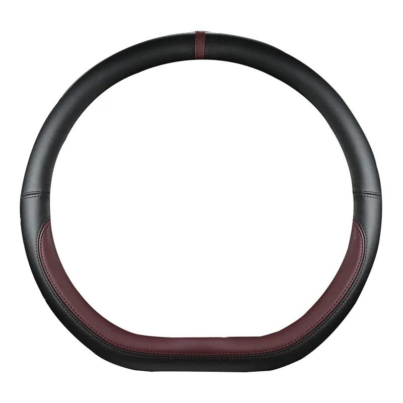 Microfiber Leather D Shape 38cm Car Steering Wheel Cover for Suzuki Swift 2017 2018 Sport Auto Accessories