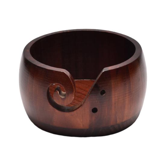 

Персоналізована миска для пряжі для в’язання гачком Дерев’яний тримач для в’язання гачком на замовлення з кришкою Багатофункціональний ремесло D