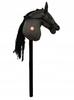 Horse Head On a Stick Sound Plush Hobby Horse Pony Black