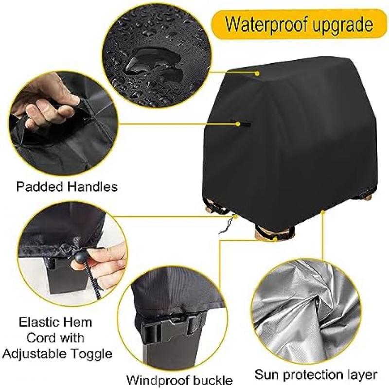 Wasserspieltisch Cover 105x65x84cm, Anti-UV 420D Oxford Fabric Water Sand Table Cover with Drawstring for Kids Outdoor Play