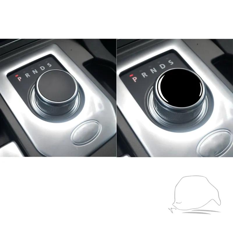 For Land Rover Discovery 4 2010-2016 Car Accessories Interior Shift Knob Cover Trim Sticker Gloss Black Plastic Modification