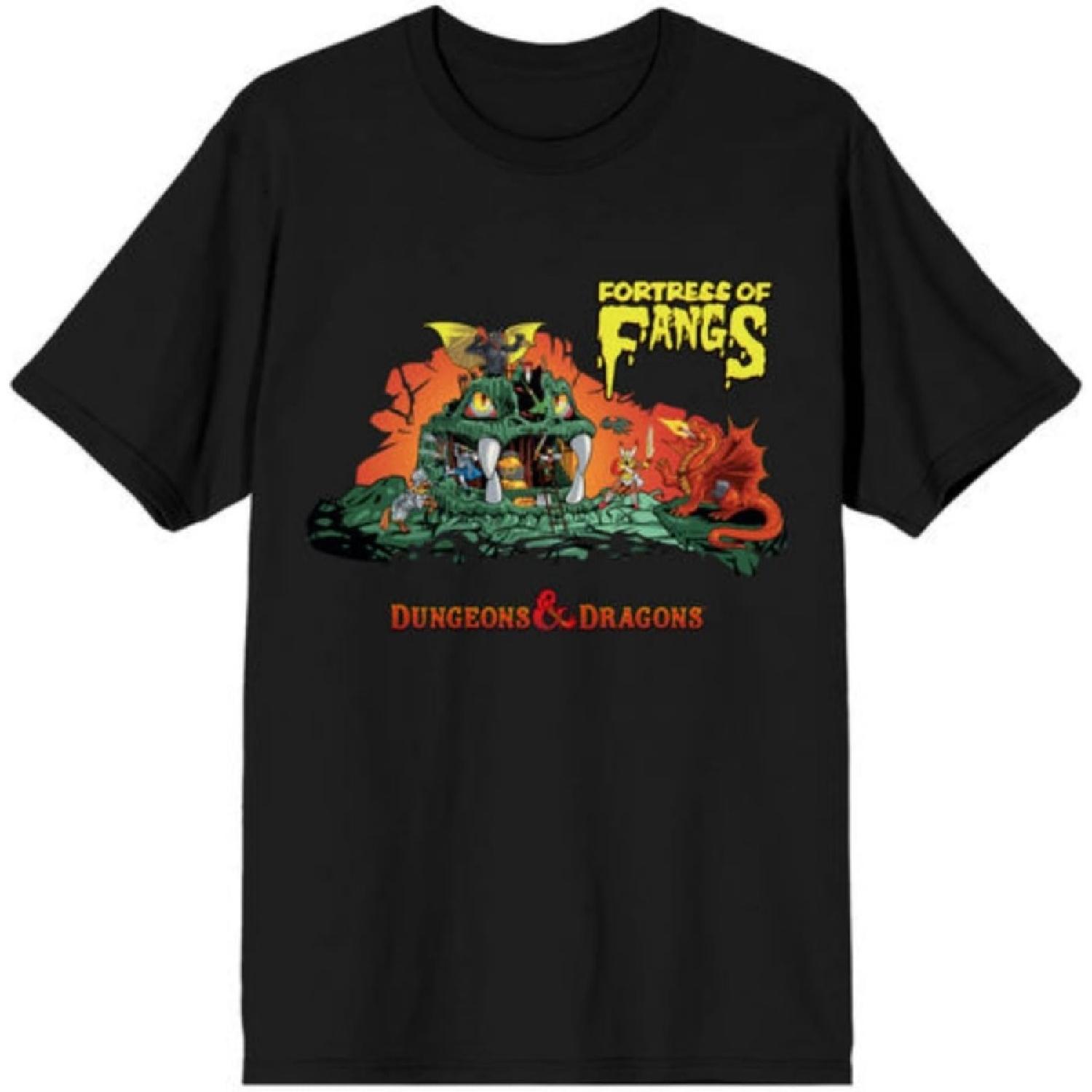 Dungeons & Dragons Fortress of Fangs Black T-Shirt S
