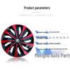 Compatible 14" Wheel Hub and Tire Caps for Volkswagen Skoda Fabia/Rapid Steel Rims