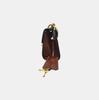 [Pre-Owned] Padlock Moonlight Treasure Box Series Metal Lock Logo Canvas And Leather Crossbody Bag Small - Good #1RB526W