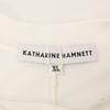 KATHARINE HAMNETT [Excellent Condition/24Stainless Steel] 24S-KHT-04 INSIDE OUT SLOGAN TEE Short Sleeve T-Shirt/ Tops XL whiteUsed