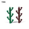 Non-Toxic Moc 10Pcs 1566 Plant Stem Stalk With Bar Building Blocks Kit Tree Flower House Brick Particle Educational Diy Toy Children Gift