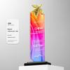Crystal Trophy: Five-Pointed Star Metal Award for Children's Basketball and Outstanding Employee Excellence