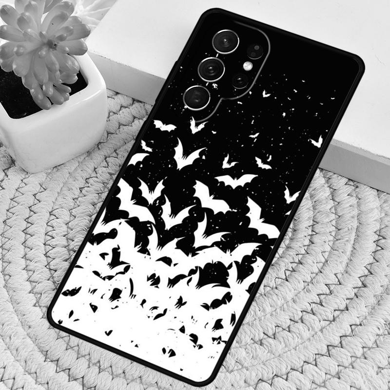 Vampire Bats Full Moon Halloween Soft Phone Case For Samsung Galaxy Note 10 Pro S26 S25 S24 S23 S22 Ultra Plus S21 FE S20 Cover