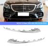 N61R-1Pair Front Bumper Bright Strip Lip Trim Chrome Molding For Mercedes W222 S450/560 2018- A2228857700,A2228857800