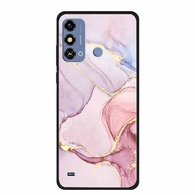 Soft Silicone Cover For ZTE Blade A53 / A53Pro / A53Plus Case Marble TPU Black Protector Case for ZTE Blade A53 Plus Cover Funda