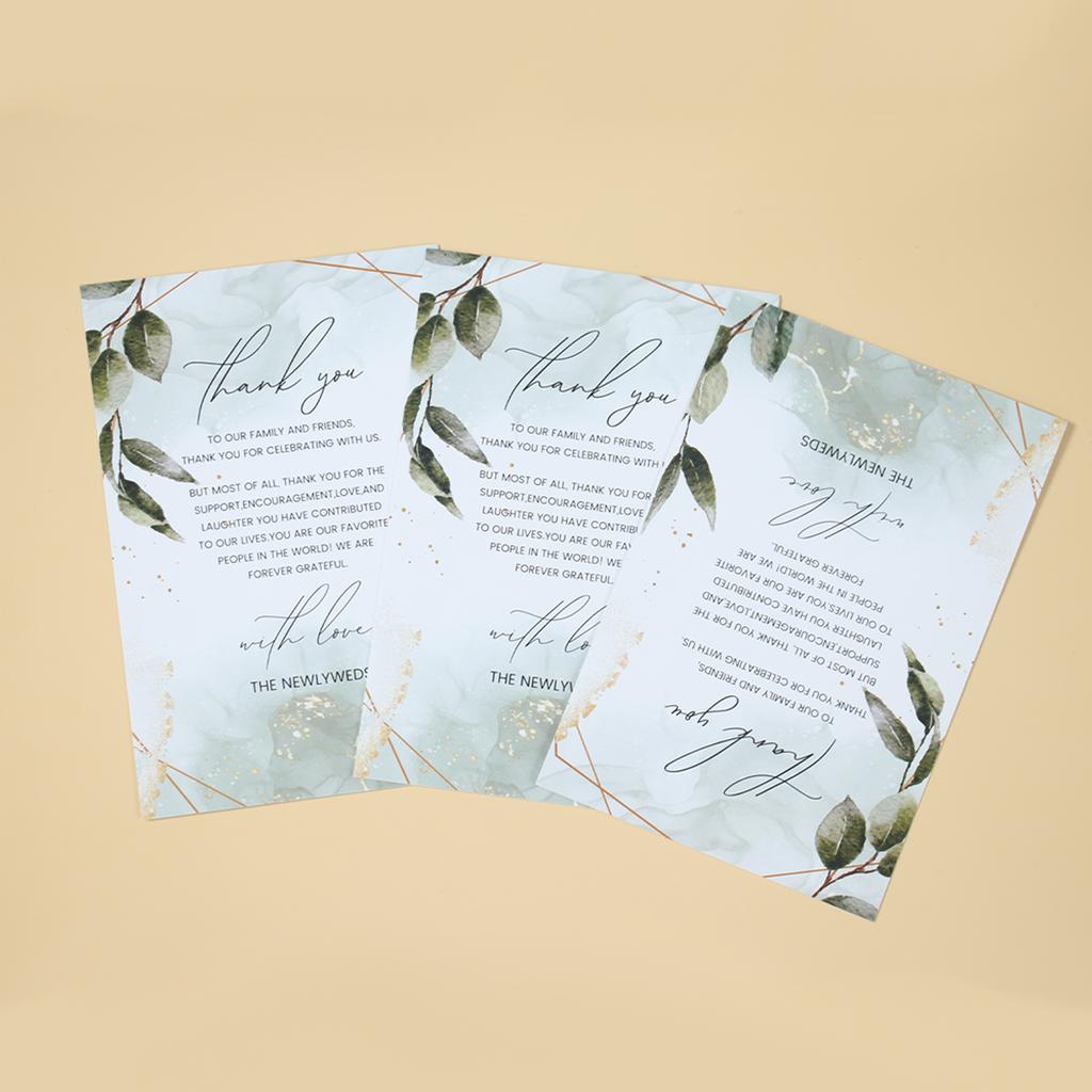 25pcs Thank You Cards With Flower Design For Small Business Exquisite Appreciation Card Gift Wedding Party Decoration Cards