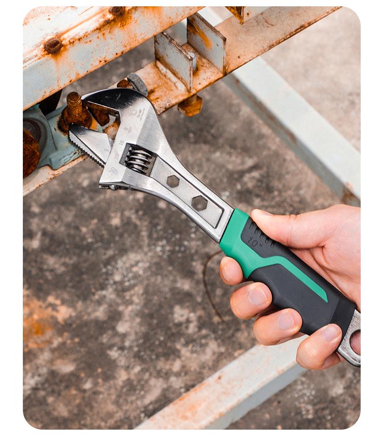 Industrial-Grade Adjustable Wrench: 0-36mm Dual-Purpose, Rust-Proof, Waterproof
