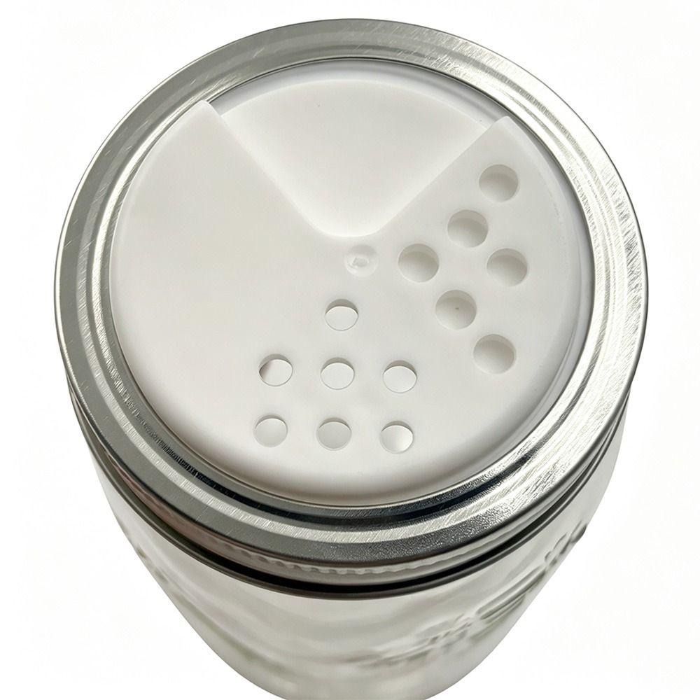Air Tight Seasoning Jar Lids Adjustable Refillable Spice Lids Convenient Mason Jar Lids Kitchen