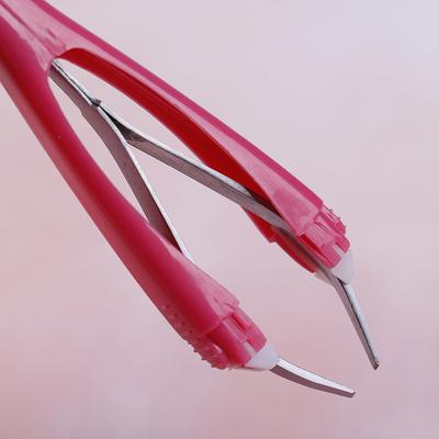 Pinzas cosméticas antideslizantes retráctiles para cejas, herramientas de depilación