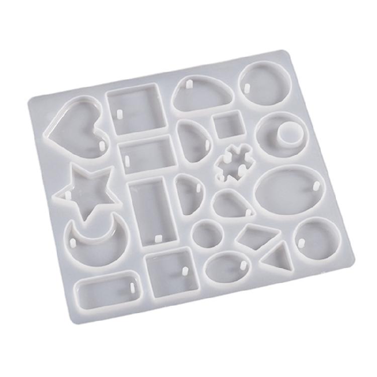 4 Pcs Multiple Styles Earring Combination Keychain Silicone Mold Epoxy DIY Craft