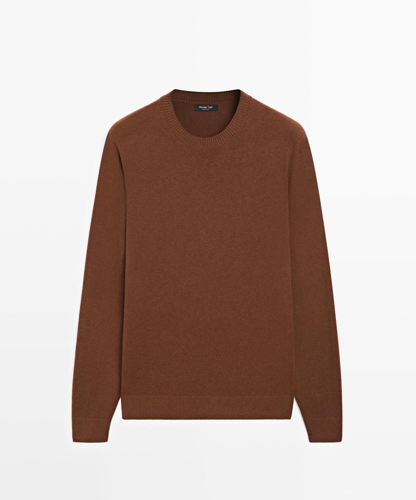 Masimodutti Wool Cotton Round Neck Knit Sweater