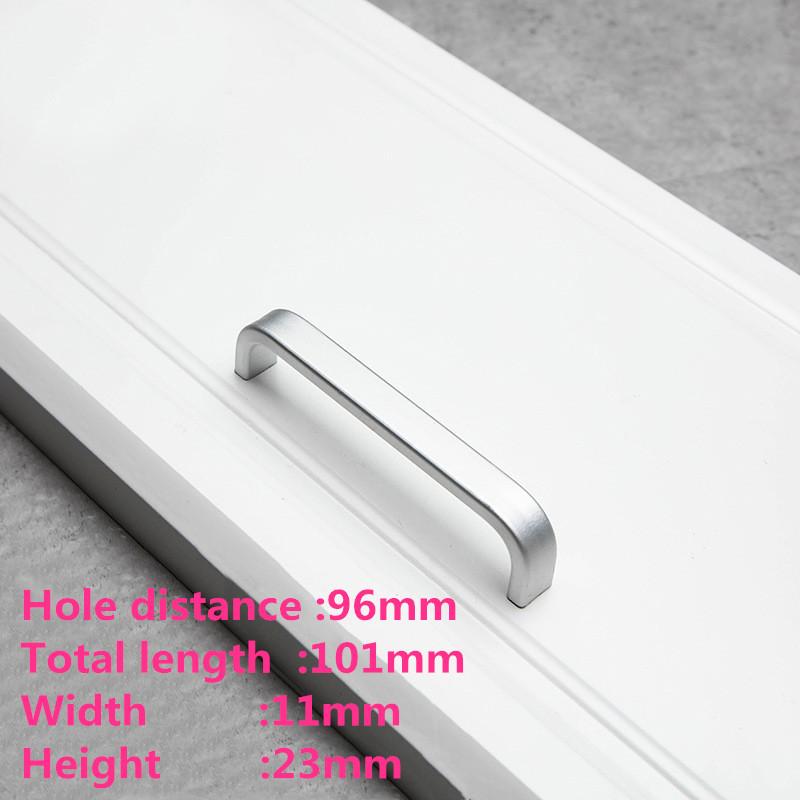 European Oxidation Matte Cabinet Handles Aluminum Alloy Door Knobs  Holder Case Box Puller Kitchen Cabinet Pulls Drawer Pulls
