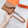Ladies' High-End Cowhide Leather Belt and Waist Bag: Decorative Accessory for Coats, Dresses, and Trousers.