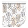 Scandinavian Leaves Wallpaper for Living Room and Bedroom 50x1000