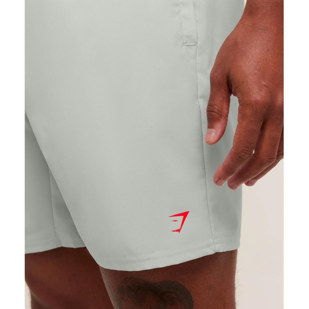 Gymshark Kondiční 7 Šortky Světle šedé A3c8v Gb7k