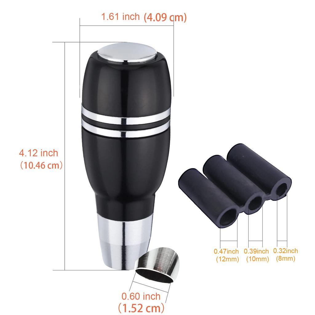 Arenbel Push Auto Shift Lever Aluminum Alloy Black