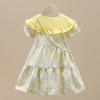 Girls Summer Floral Princess Dress Stylish Childrens Clothing Sweet Party Gown For Kids