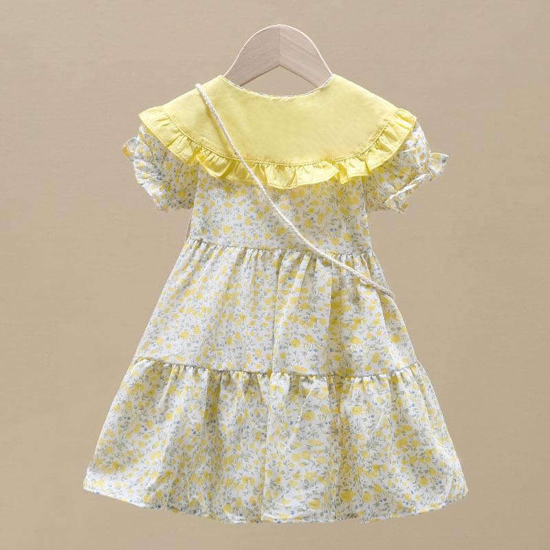 Girls Summer Floral Princess Dress Stylish Childrens Clothing Sweet Party Gown For Kids