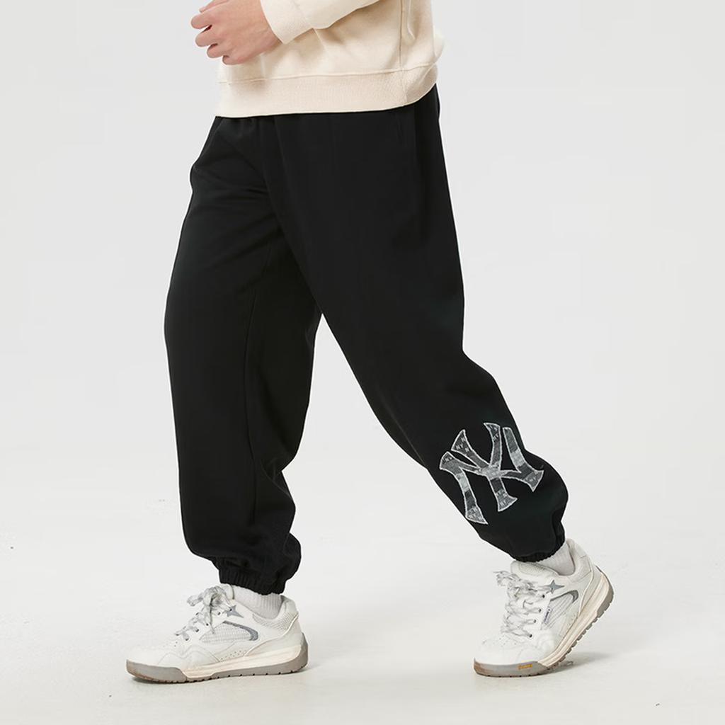 MLB Casual Pants Unisex New York Yankees/Black Moderate Cuffed Pants 3APTM0161-50BKS
