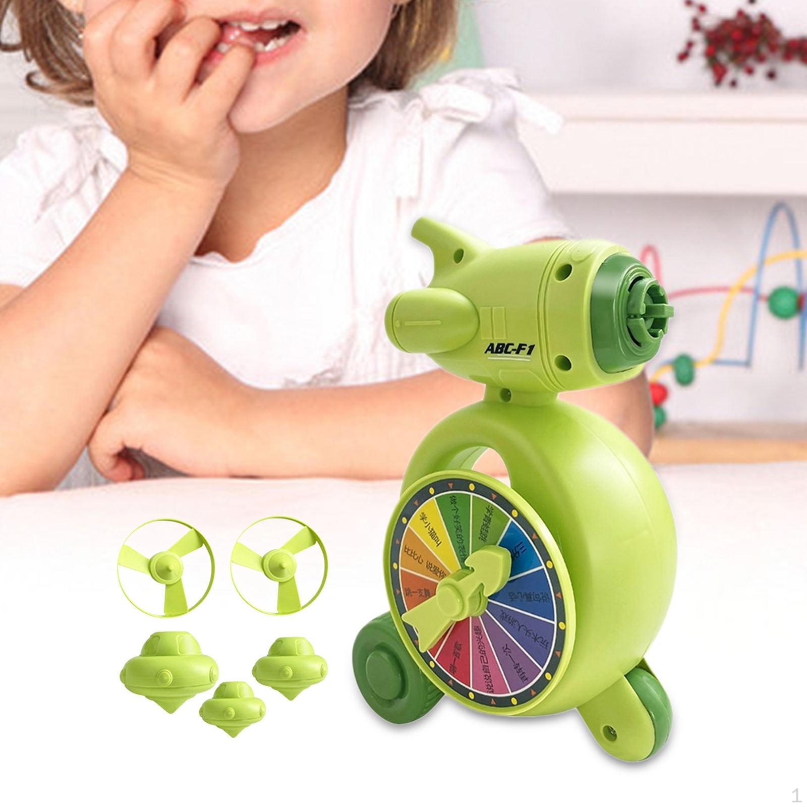 

Игрушка-гироскоп 5 в 1 Обучающая Многофункциональная Простая в использовании Призы Свисток Интерактивный светло-зеленый
