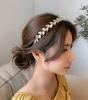 Luxus Strass Blätter Stirnband Kopfschmuck Haarband Glänzend Handgemacht Barock Kristall Blume Hochzeit Haarreifen Stirnband