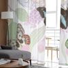 Flowers And Butterflies Tulle Sheer Curtains for Living Room the Room Bedroom Kitchen Decoration Voile Organza Curtains