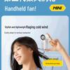 X688 High-Speed Portable Handheld Fan - USB Rechargeable, Long Battery Life, Turbo Power, Ideal for Outdoor Use