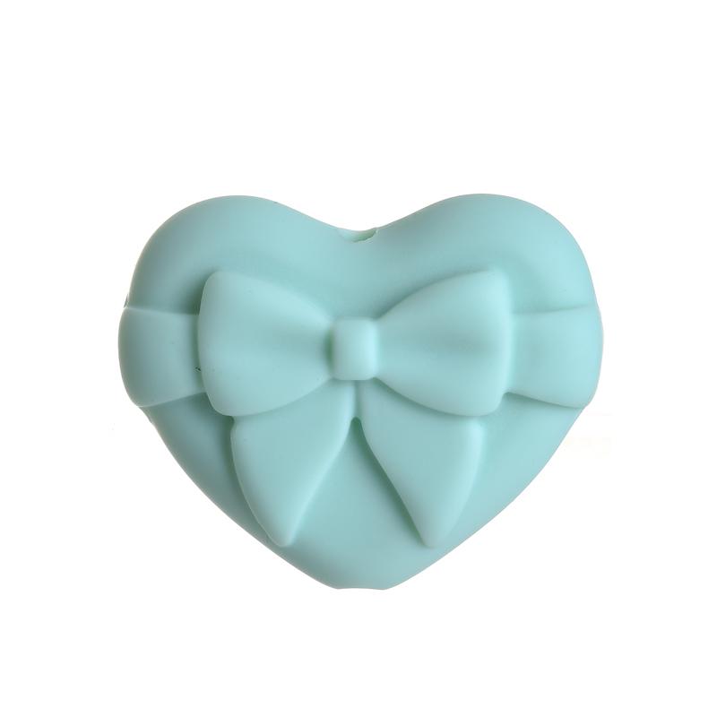 

10pcs Five-pointed Star Heart Moon Silicone Beads Food Grade Teether DIY Pacifier Chain Accessories Baby Teething Toys BPA Free