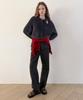 SINOON Sn Wool Blend Straight Pants (Charcoal)