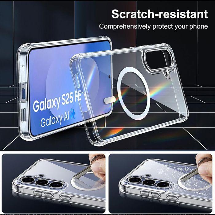 Coque de Protection - BOOLING - pour Samsung Galaxy S25 FE - Transparent - Mince et légère - Antichoc