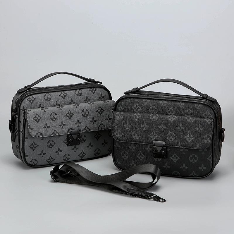 Men's Versatile Crossbody Messenger Bag - Trendy and Convenient Shoulder Bag for Business and Commuting