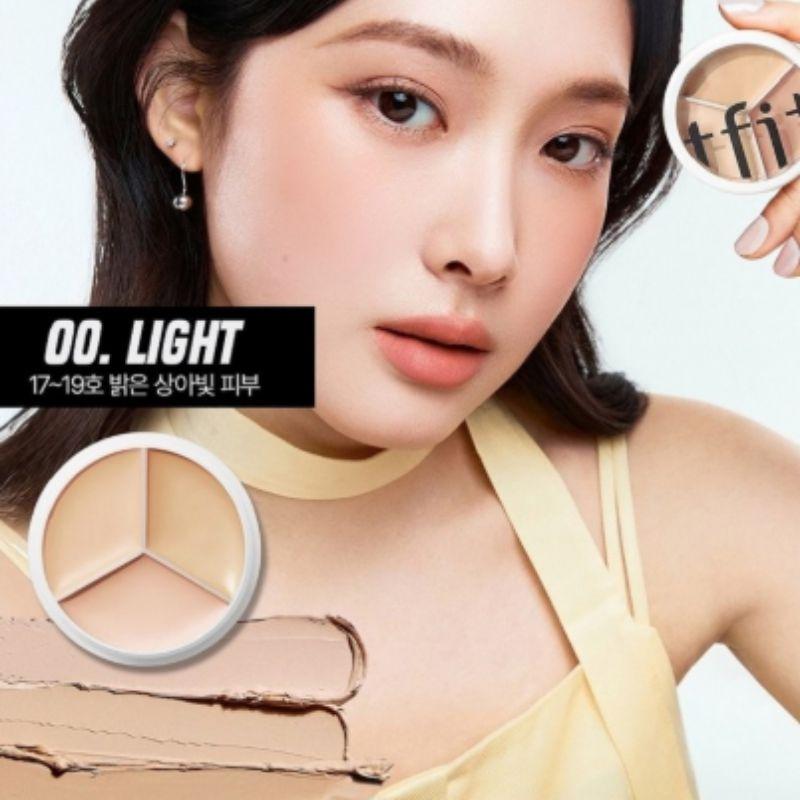 TFIT High Coverage Flawless Concealer K-Beauty Cover Up Pro Multi-Shade Correction Base