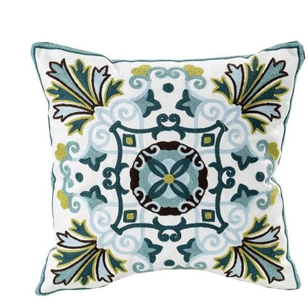 Blue Abstract - Painted Pillow Covers, Calm and Modern DecorLiving Room Sofa Cushion Cover, Bedroom Room Decoration