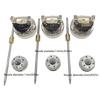 3pcs/set Air Spray Gun Nozzle Replace Pneumatic Manual Spray Paint Gun