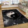 Yin og Yang 3D Naturaliser Kinesisk Tai Chi Teppe for Hjem Stue Soverom Sofa Dørmatte Dekor, Lekeområde for Barn Sklisikker Matte