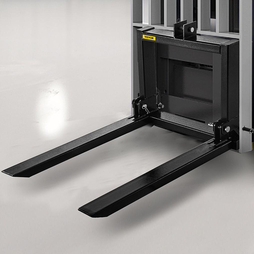 3 Point Hitch Pallet Fork 2000lbs, Fork Attachment for Category 1 Tractor, 25.5''x22''x41'', Steel Tractor Heavy Equipment Attachment, for Tractor,