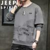 JEEP SPIRIT Herr Rundhals Pullover Sweatshirt
