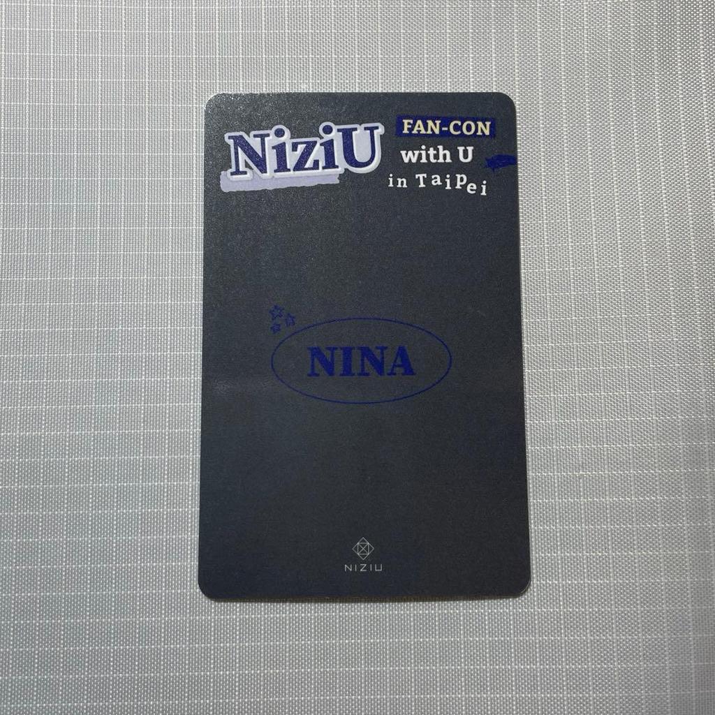 [USED] NiziU Nina trading card Taiwan Taipei fancon