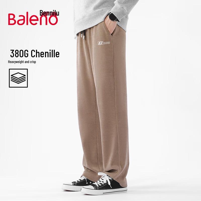 

Baleno Men s Heavyweight Chenille Straight-Leg Casual Pants L