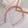 Fashion Simple Hairband Women Morandi Color Hair Comb Belt Press Hair with Teeth Non-Slip Headband Girls Hair Accessories