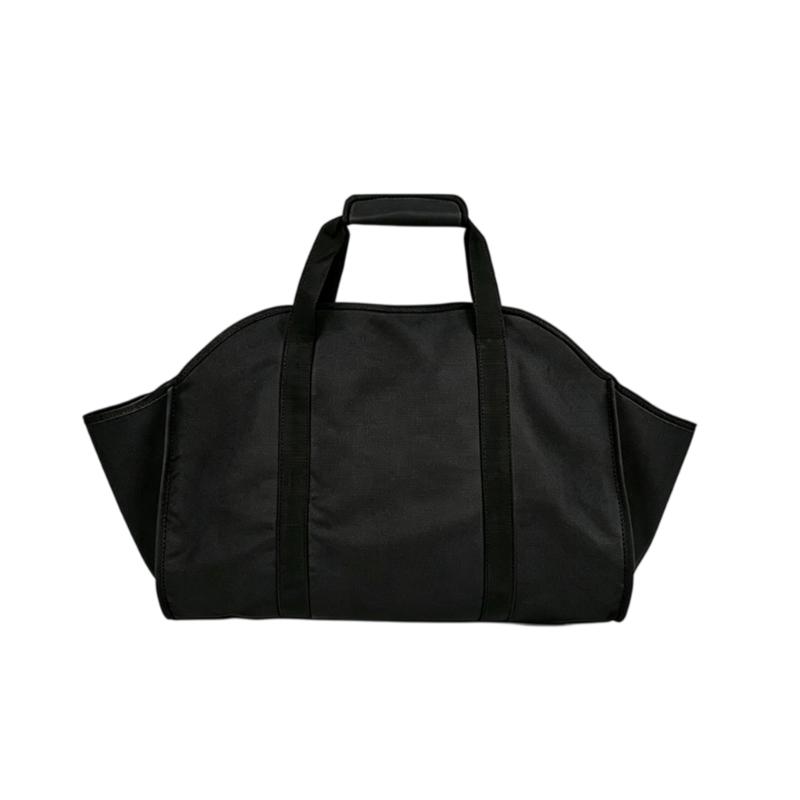 Folding Firewood Bag with a Broad Opening and Reinforced Handles for Hearth, Fire Pit, Camping, and Cabin Wood Transport