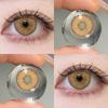 FUNSACHY 1 Pair Color Contact Lenses For Eyes Natural Gray Blue Beautiful Pupil Soft Natural Accessories Yearly Cosmetic Pupils