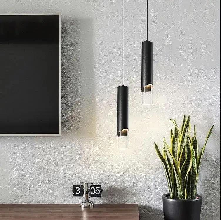 LED Pendant Light Gold Black Dimmable Chandelier Dining LED Ceiling Hanging Lamps Home Room Decor Indoor Lighting 7W10W 90V~220V