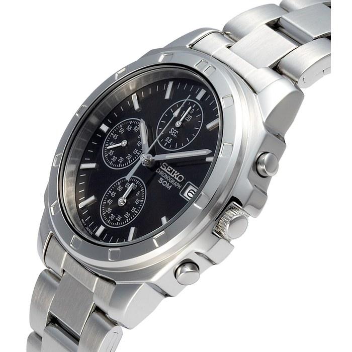 Seiko SND191P Men's Watch - Black/Silver/Silver