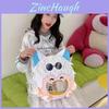 Anime Girl Plush Backpack With Cartoon Pattern For Casual Travel And School Use